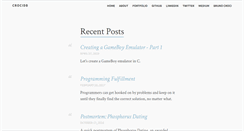 Desktop Screenshot of crocidb.com